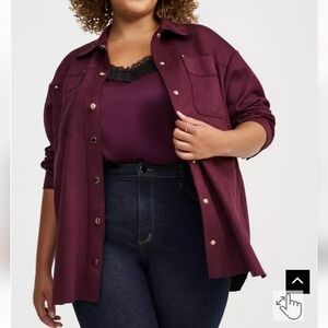 🆕️ FAUX SUEDE SHACKET TOP